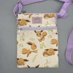 Pokémon Eevee Loungefly Crossbody Passport Bag Adjustable Strap